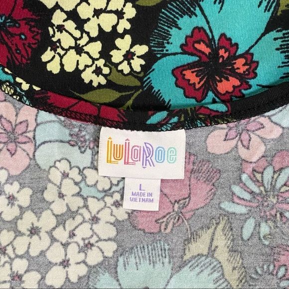 LuLaRoe Classic Tank Top Shirt Sleeveless Floral Size Large NEW - Picture 5 of 6